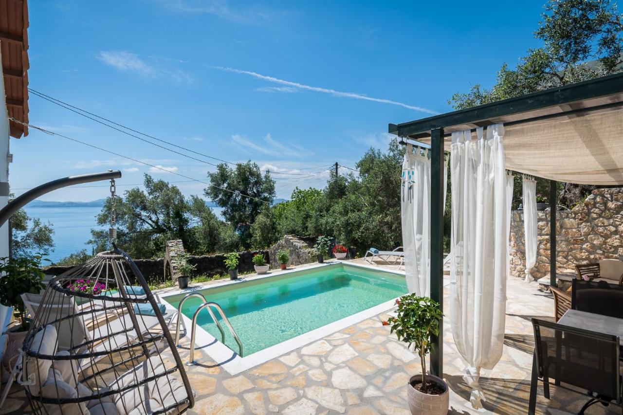 Alkinoi Seaview Villa With Private Pool By Konnect, Nisaki Ниссаки Экстерьер фото