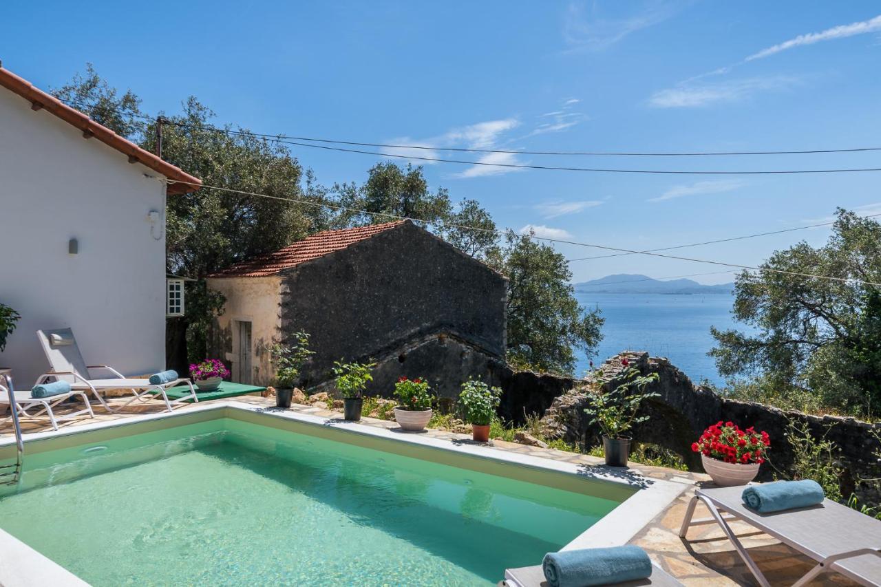 Alkinoi Seaview Villa With Private Pool By Konnect, Nisaki Ниссаки Экстерьер фото